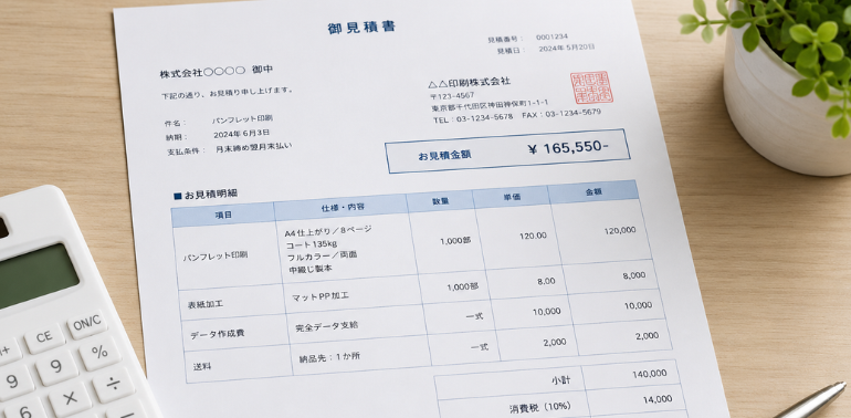 見積もり不要の明朗会計イメージ